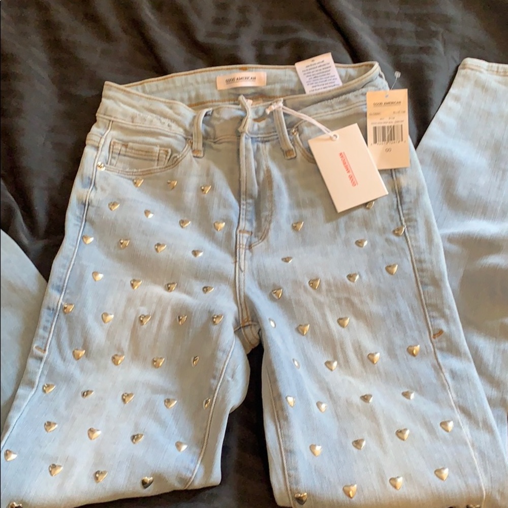 Good American Studded Hearts